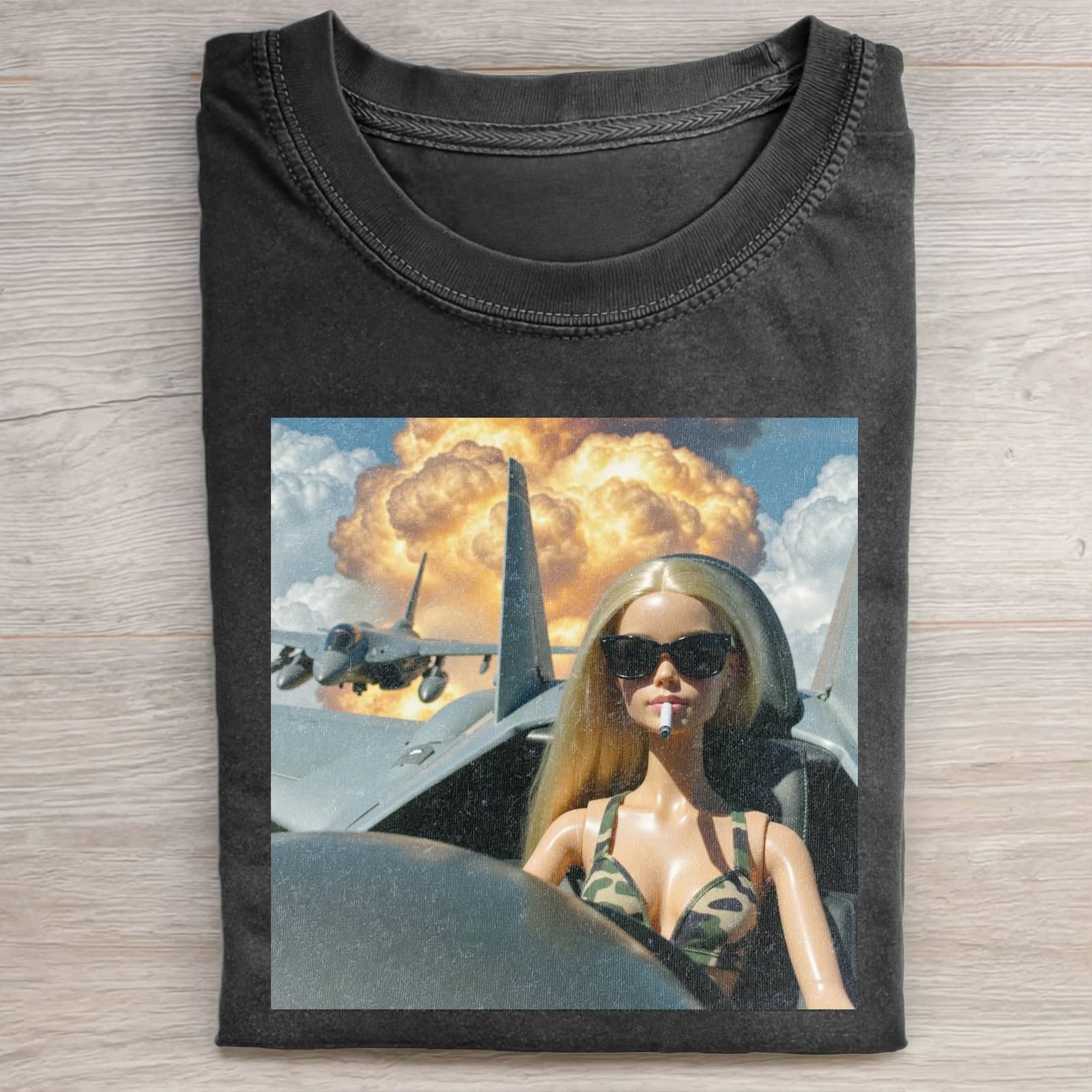 Funny Doll Face GIRL MEME T-SHIRT