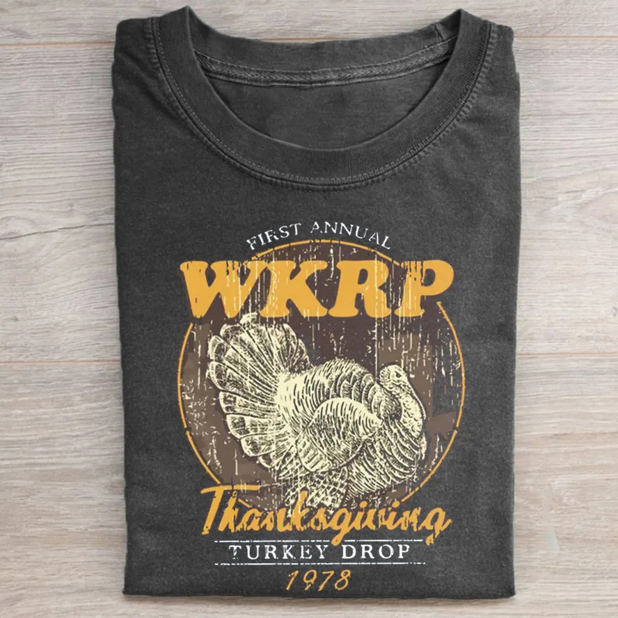 First Annual WKRP Thanksgiving Turkey T-Shirt - Vintage Washed Apparel by VanceMade