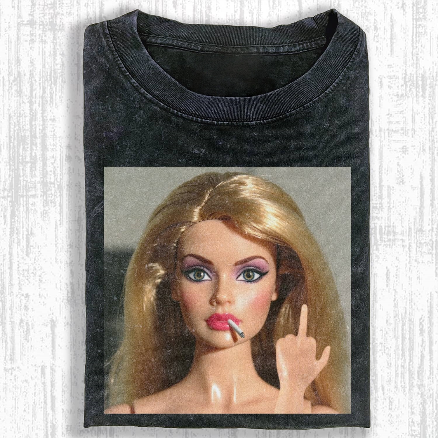 Funny Doll Face GIRL MEME T-SHIRT