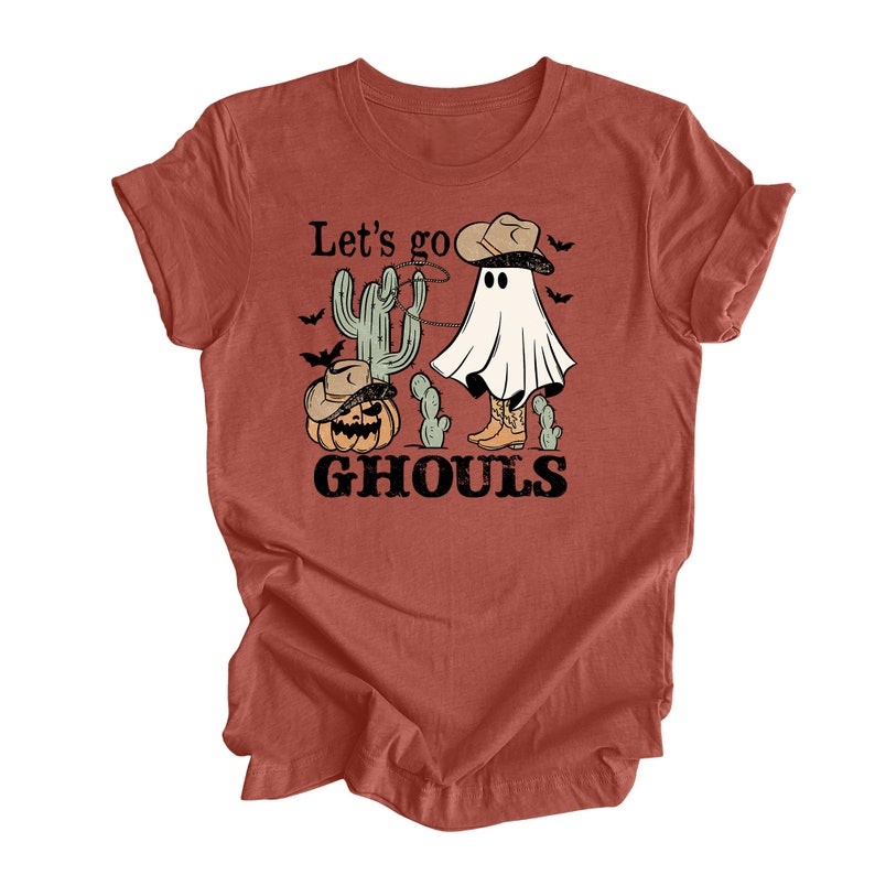 Cowboy Ghost Ghouls Graphic T‑Shirt
