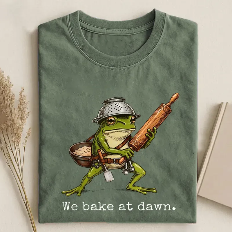 We Bake at Dawn Frog T-shirt