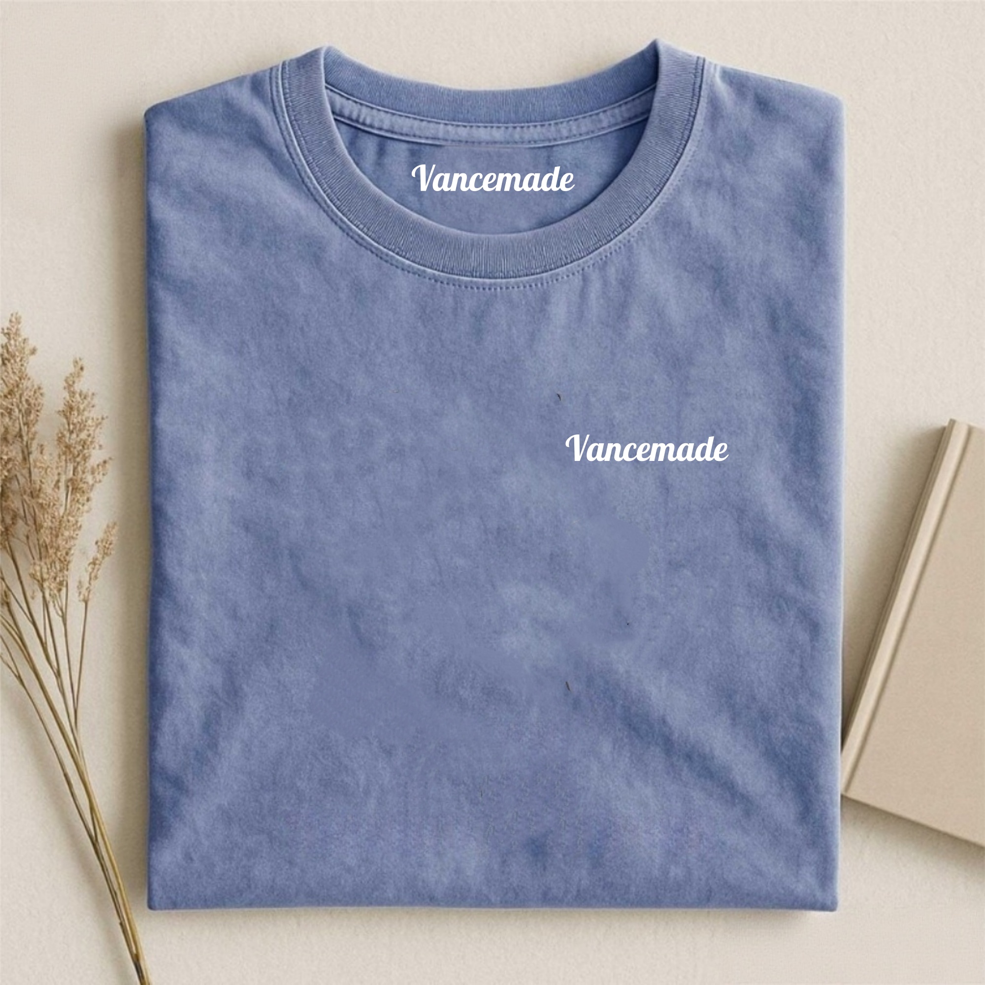 Vancemade Solid Color 100% Cotton T-Shirt
