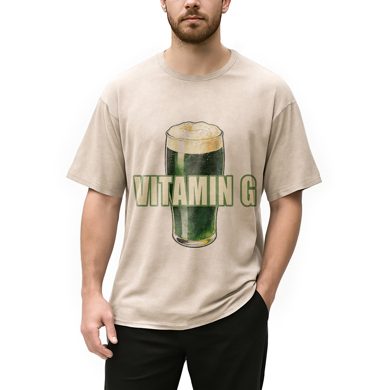 Vitamin G St. Patrick's Washed T-Shirt - Vintage Washed Apparel by VanceMade