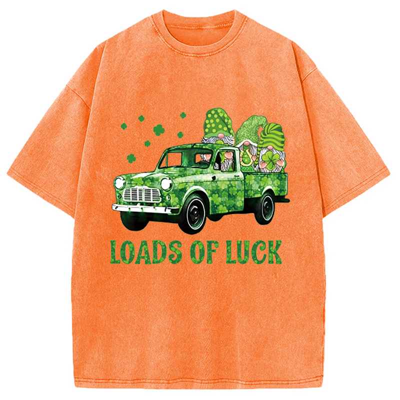 Gnomies Loads of Luck Washed T-Shirt-Vance