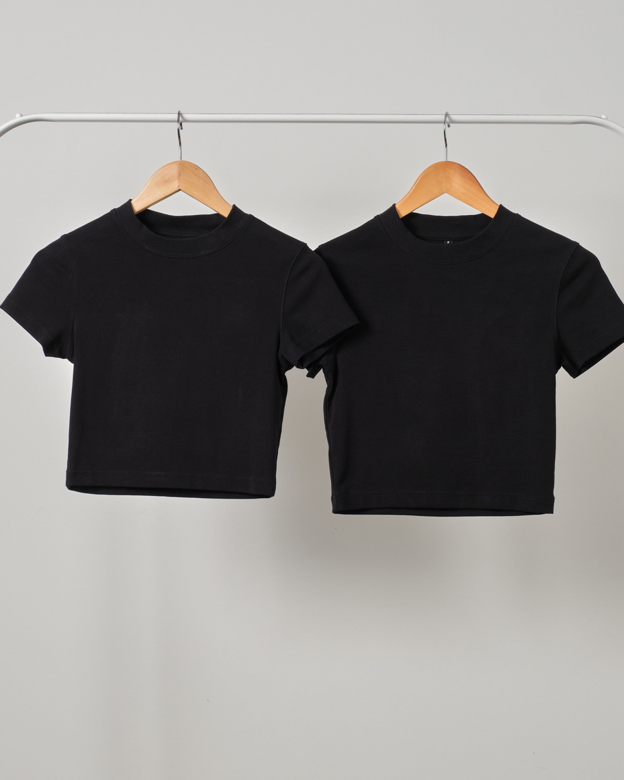 Baby Tee 2 Pack: Black - Vintage Washed Apparel by VanceMade