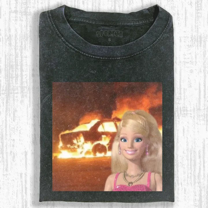 DOLL GIRL MEME T-SHIRT - Vintage Washed Apparel by VanceMade