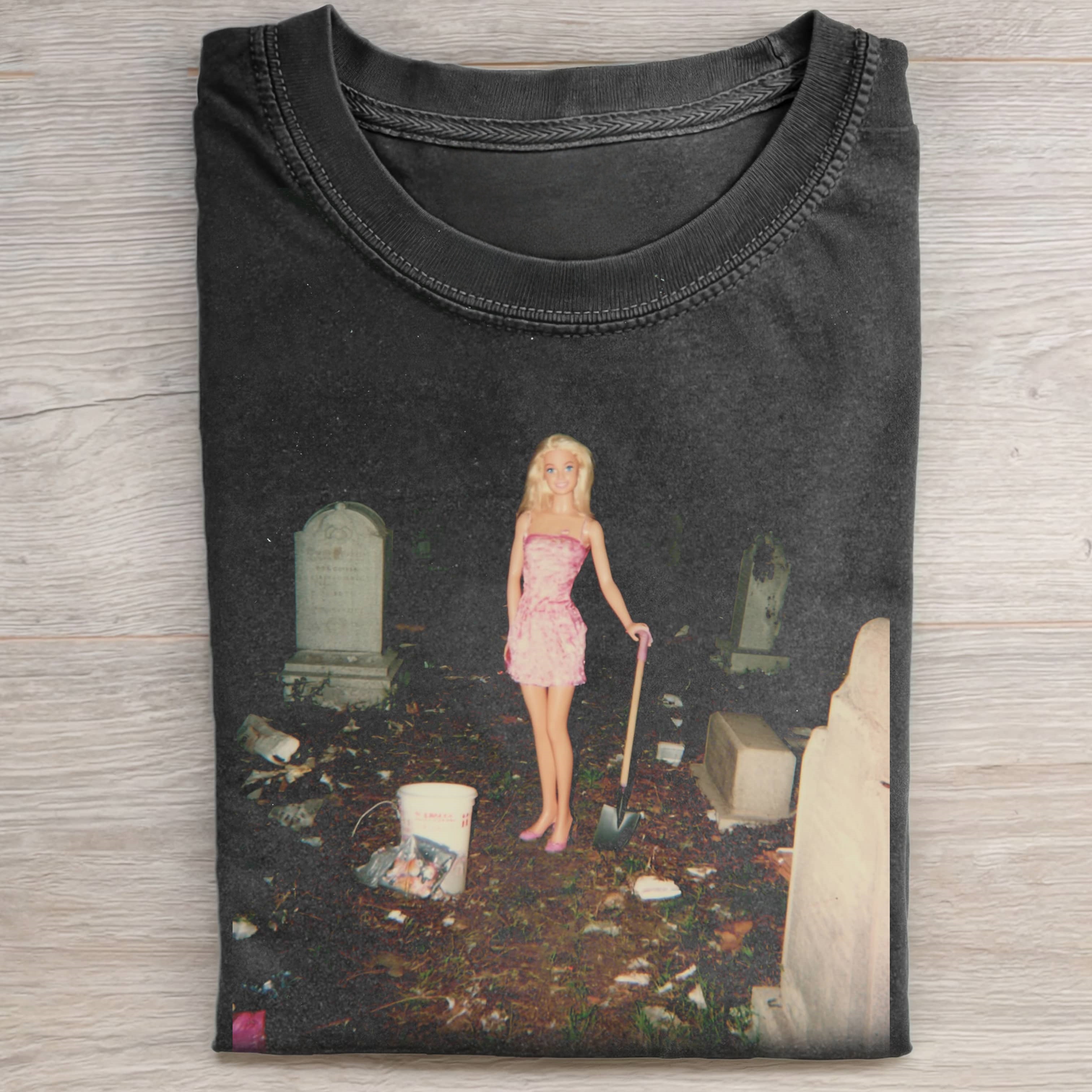 Funny Doll Face GRAVEYARD TEE