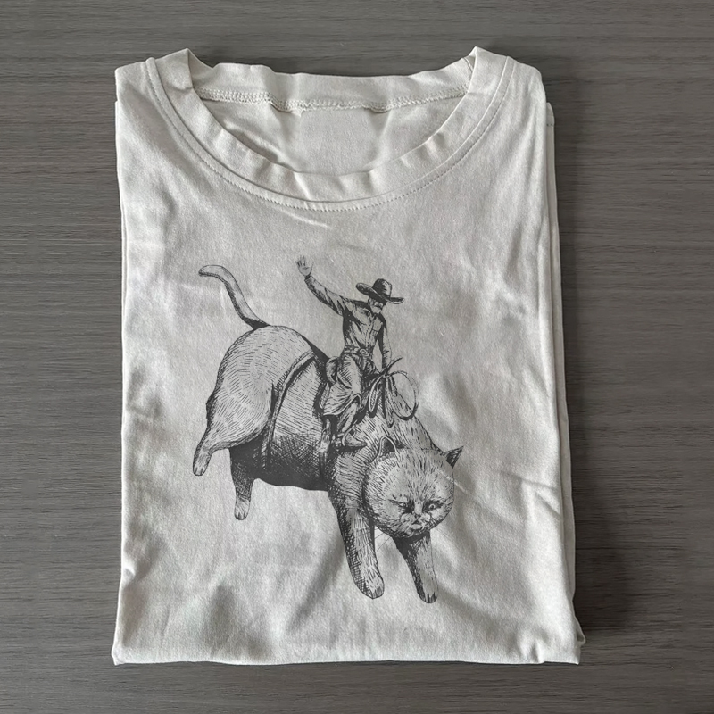 Retro Style Buckin Boy T-shirt - Vintage Washed Apparel by VanceMade