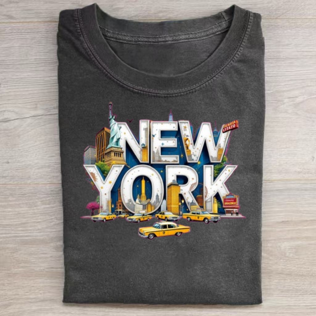 Vintage New York Icon Landmark Graphic T-shirt