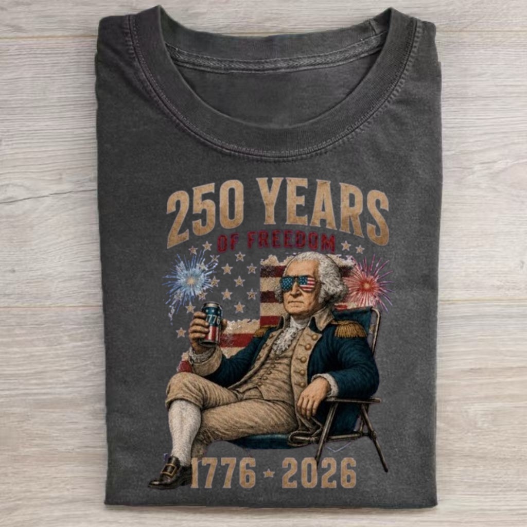 "250 Years of Freedom" Founding Father T-Shirt