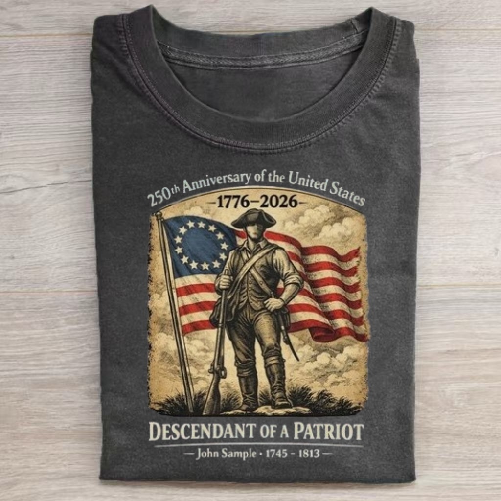 Vintage Patriot USA 250th Anniversary Graphic T-shirt