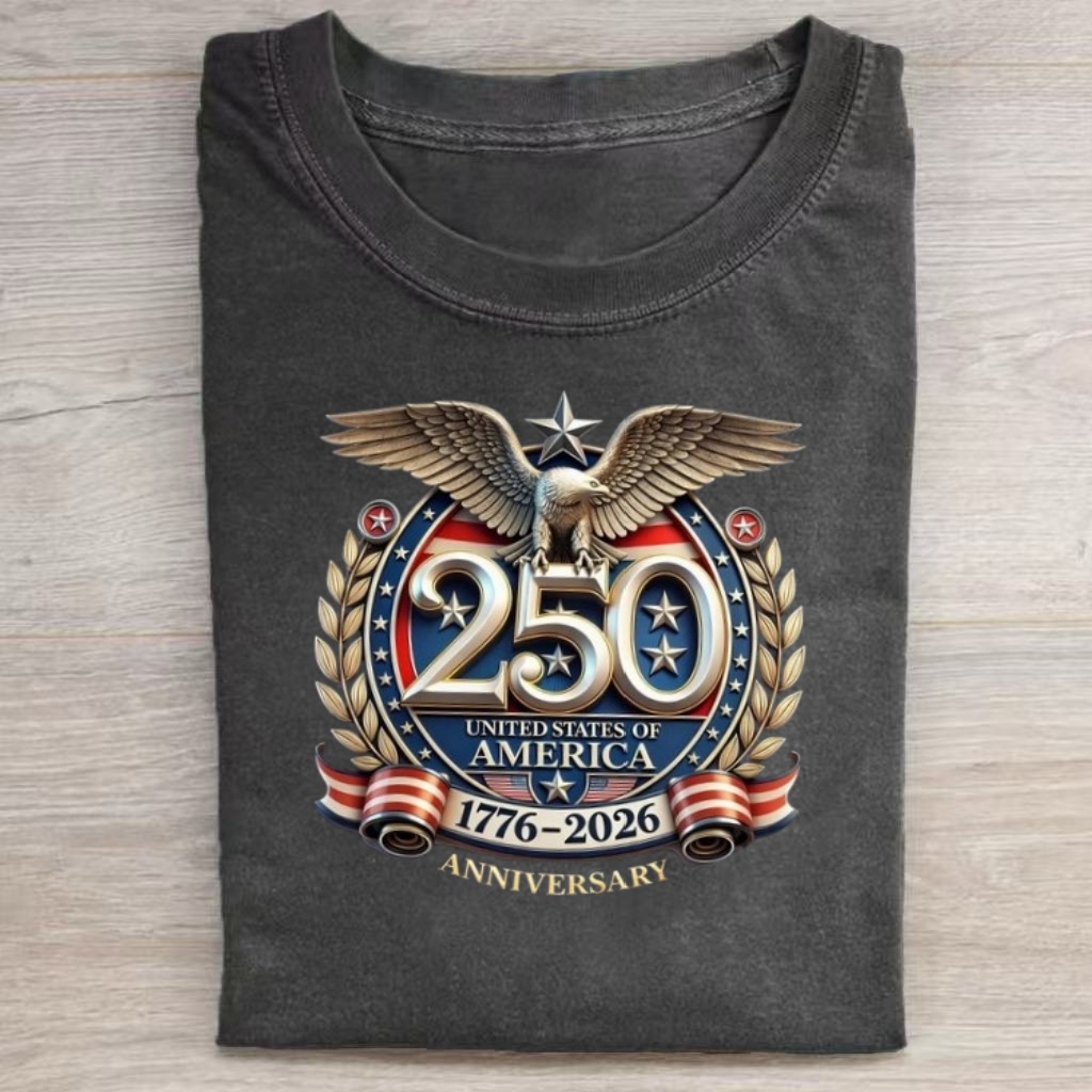 Vintage Eagle Emblem USA 250 Year T-shirt