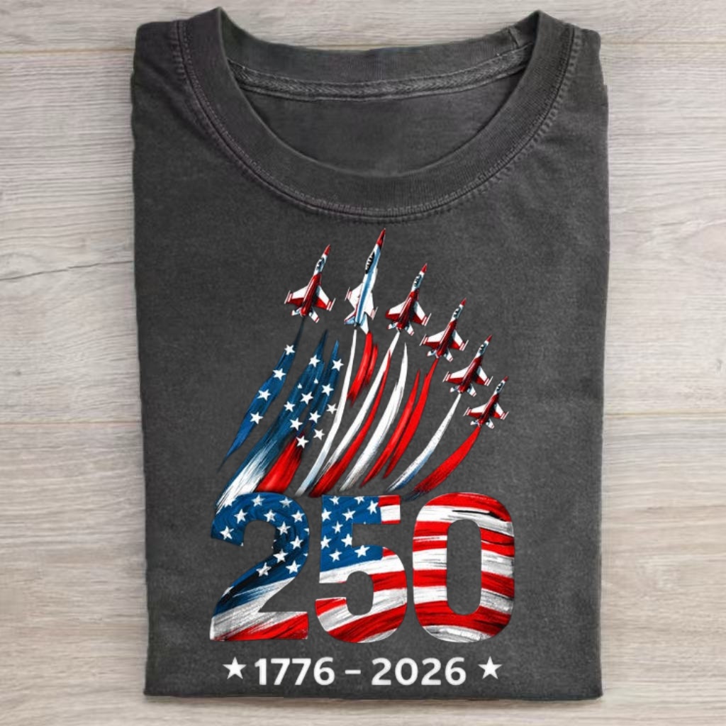 Anniversary Airplane Flag T-Shirt