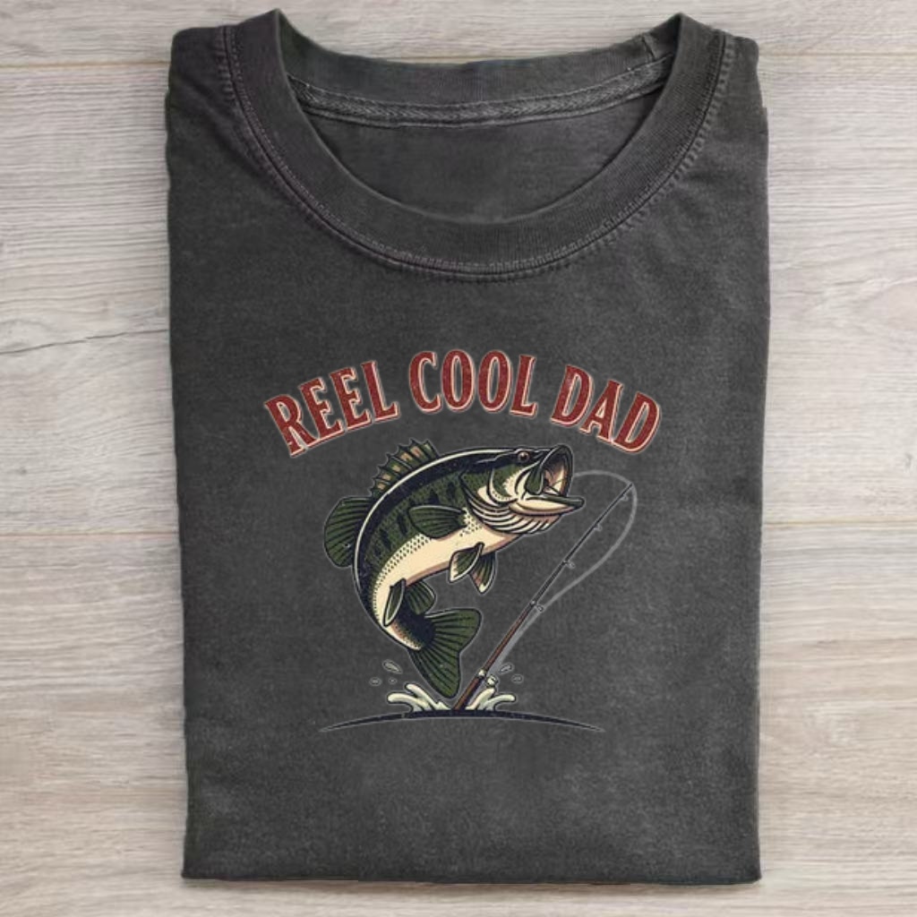 Fishing Bass Cool Dad Graphic T-shirt
