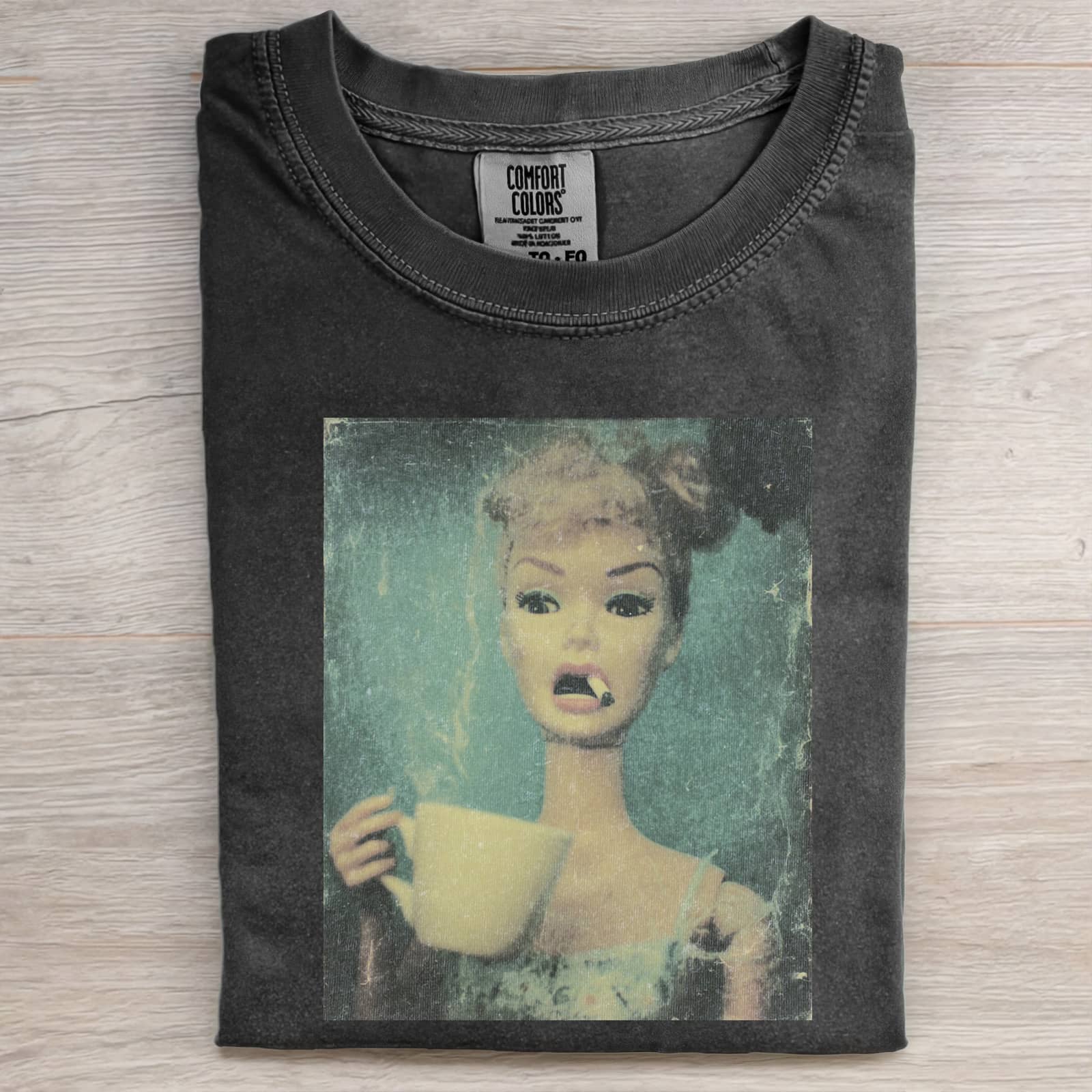 DOLL GIRL MEME T-SHIRT. 7.15 - Vintage Washed Apparel by VanceMade