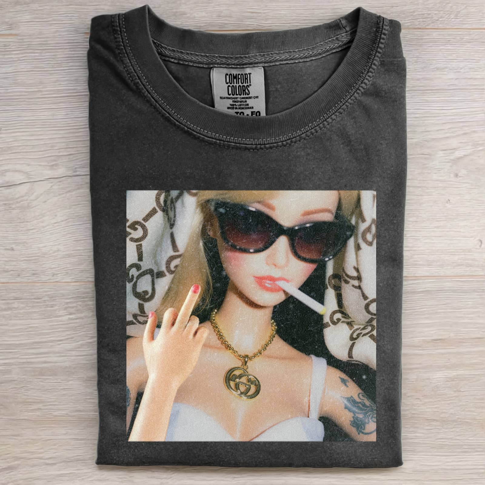 DOLL GIRL MEME T-SHIRT - Vintage Washed Apparel by VanceMade