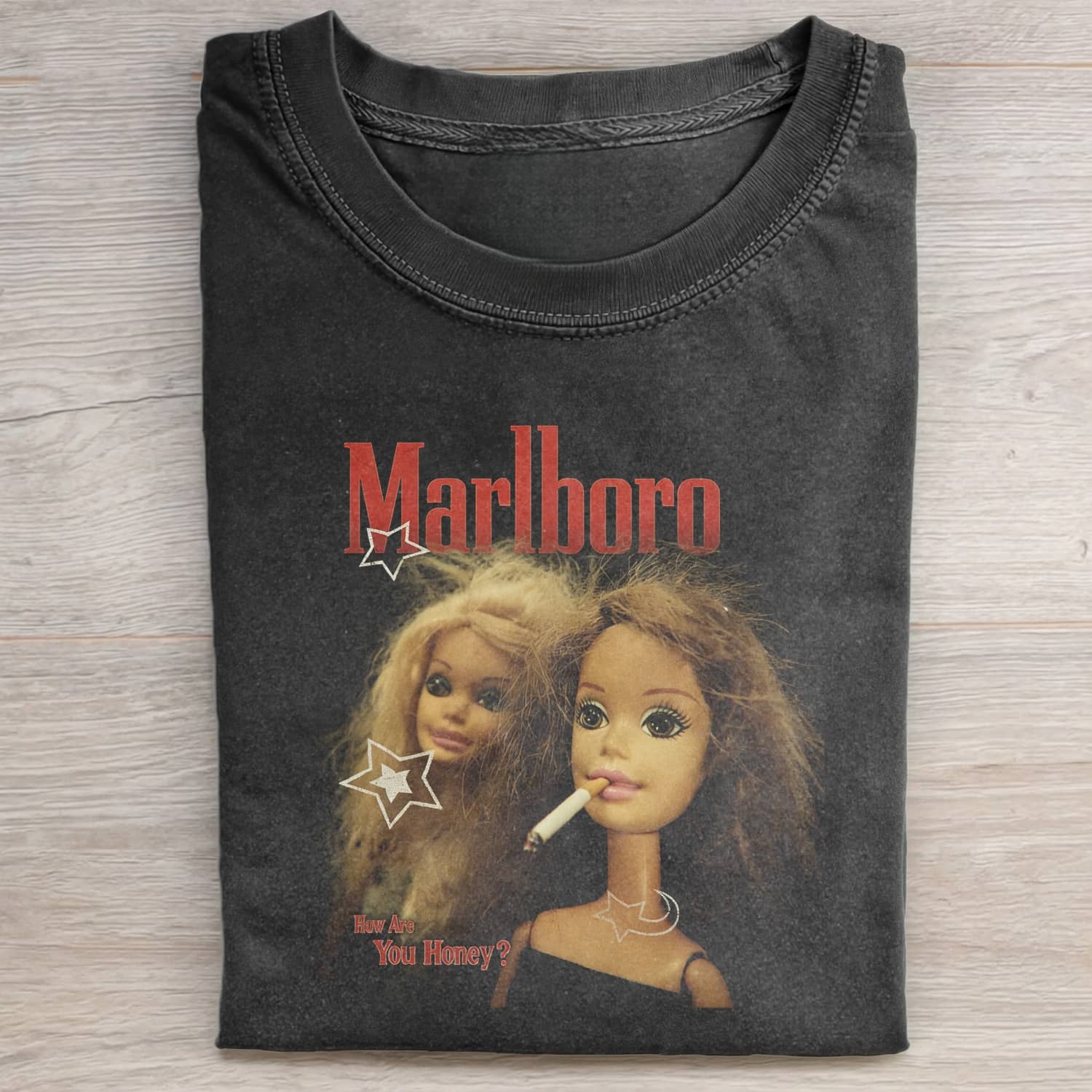 Funny Doll FaceCORE MEME MOOD ICON TEE