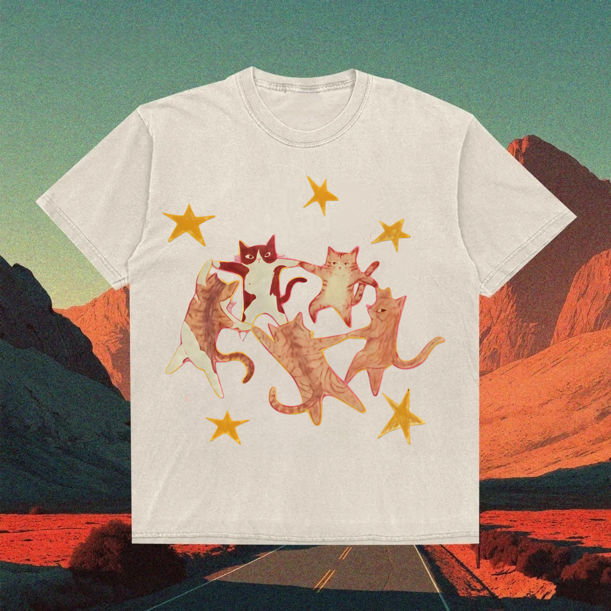 Five Cats T-shirt-Vance