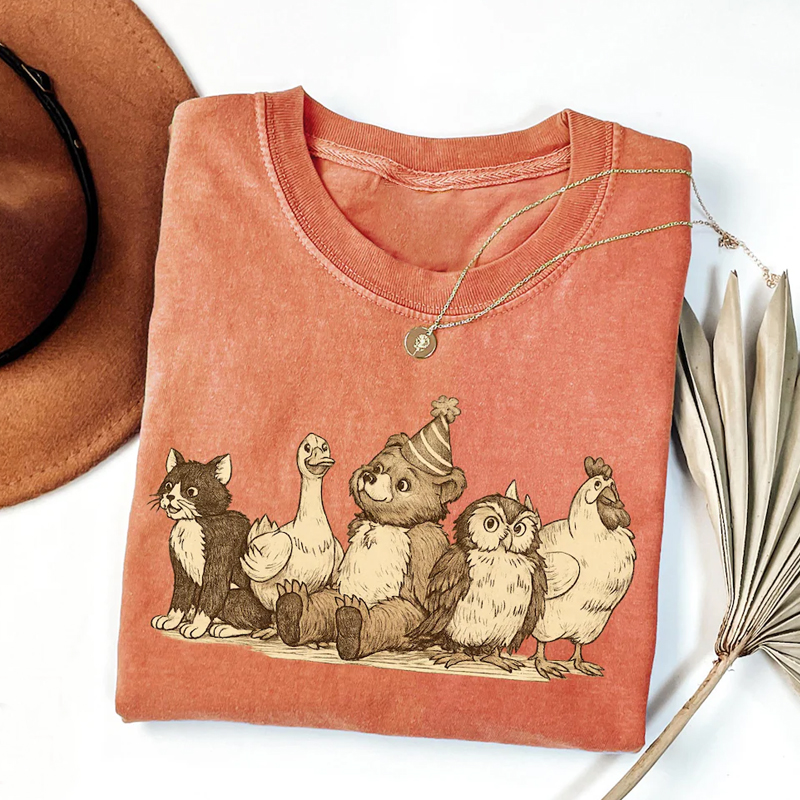 Vintage 90s Cartoon T-shirt - Vintage Washed Apparel by VanceMade