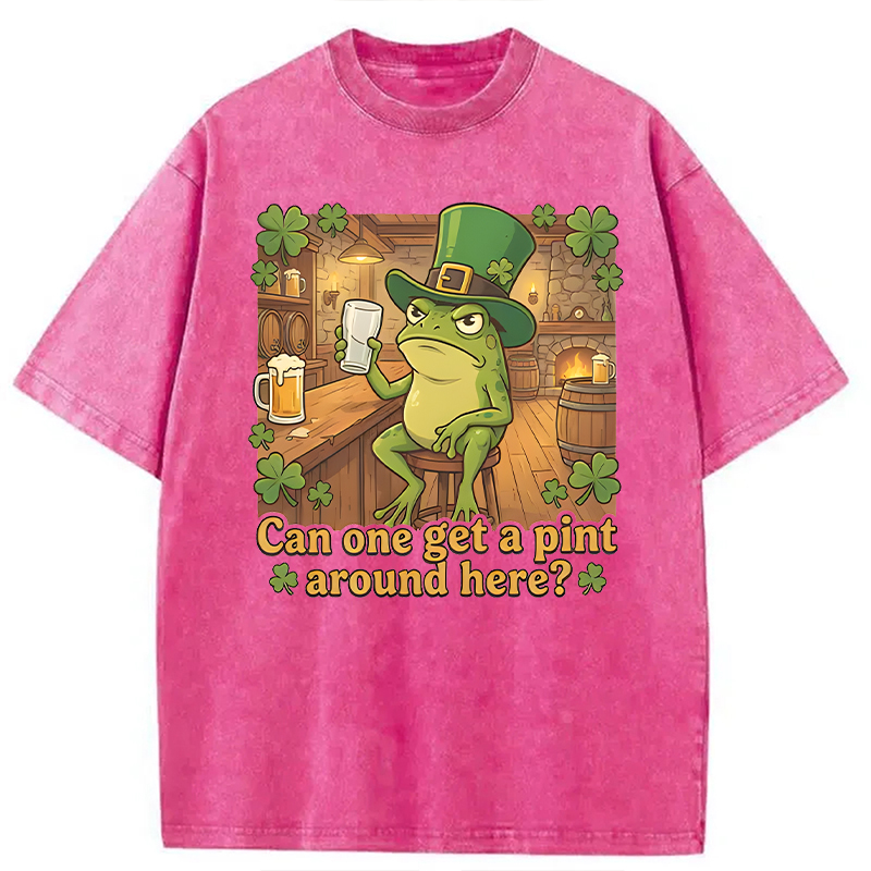 Can One Get a Pint Around Here Washed T-Shirt - Vintage Washed Apparel by VanceMade