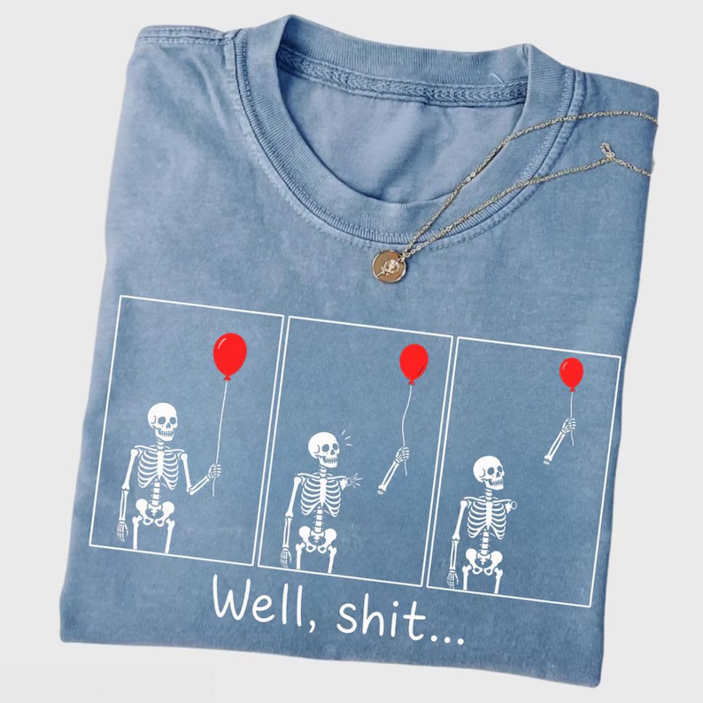 Well Skeleton Dark Humor T-Shirt