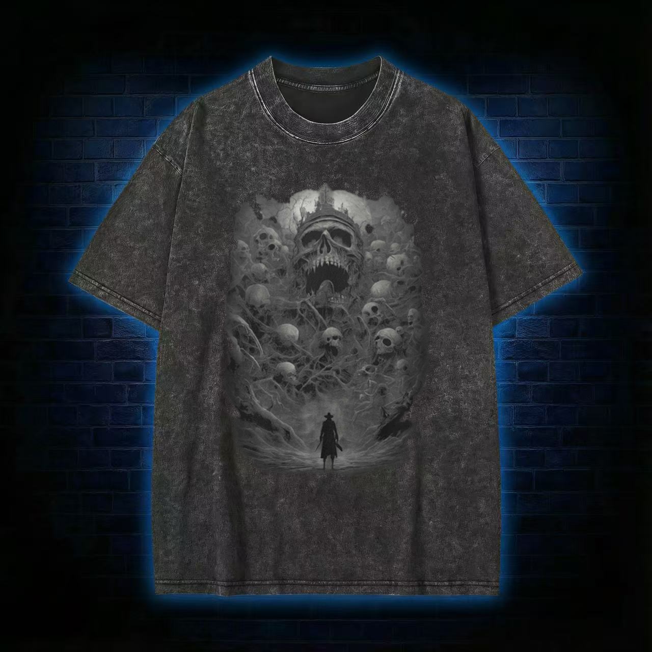 Terror Awaits Washed T-shirt - Vintage Washed Apparel by VanceMade
