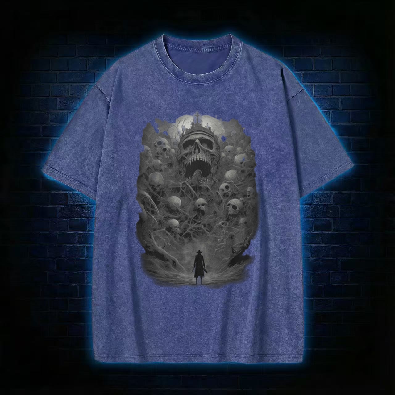 Terror Awaits Washed T-shirt - Vintage Washed Apparel by VanceMade