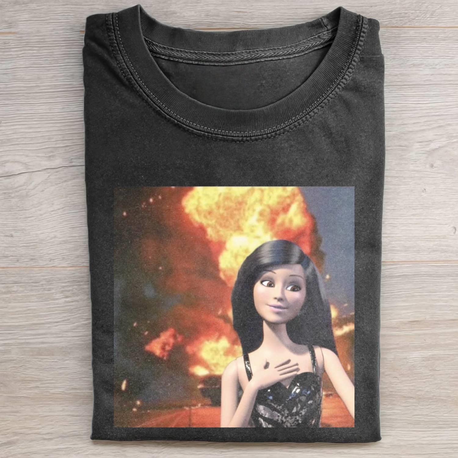 Funny Doll FaceCORE MEME MOOD ICON TEE - Vintage Washed Apparel by VanceMade