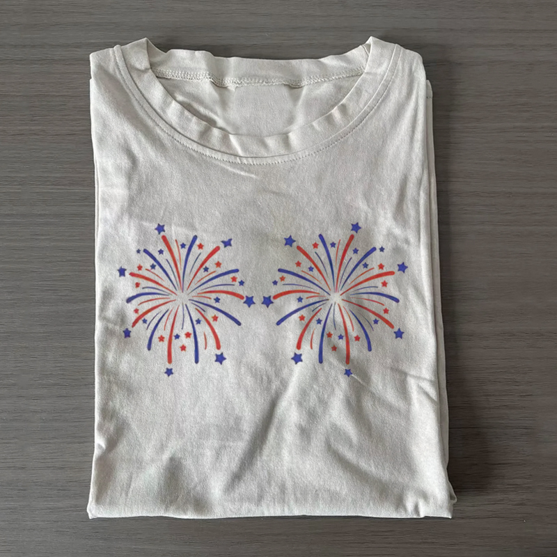 Funny Fourth of July Couples T-shirt