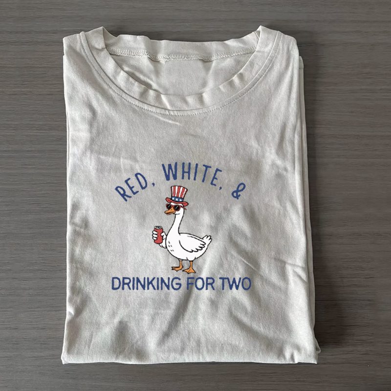 Funny Fourth of July Couples T-shirt