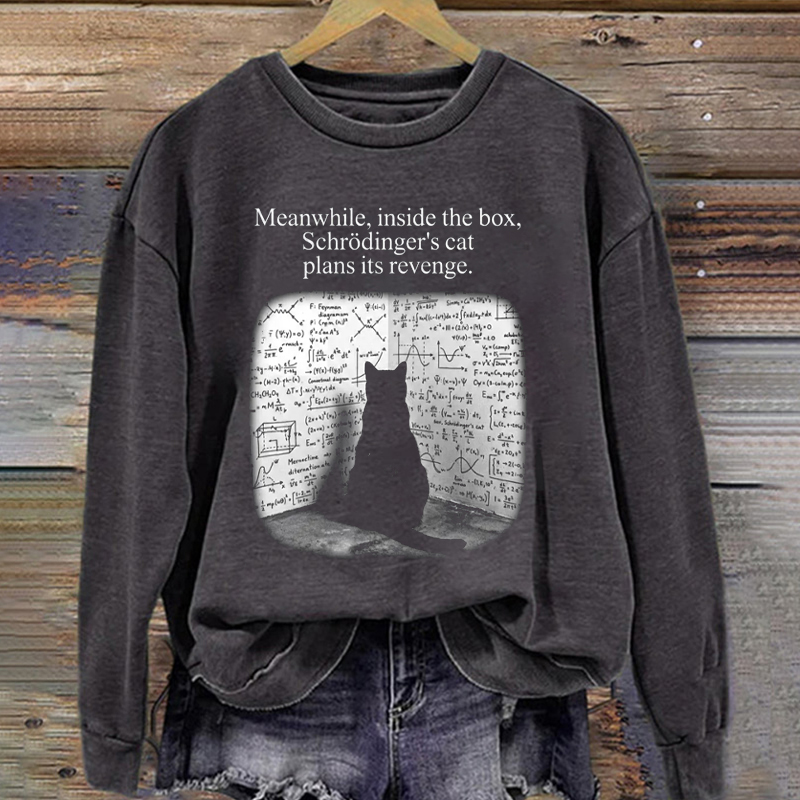 Schrödinger Cat Funny Physics Sweatshirt