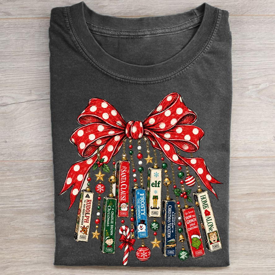 Vintage Christmas VHS T-shirt