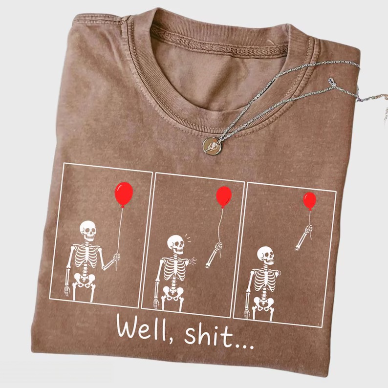 Well Skeleton Dark Humor T-Shirt