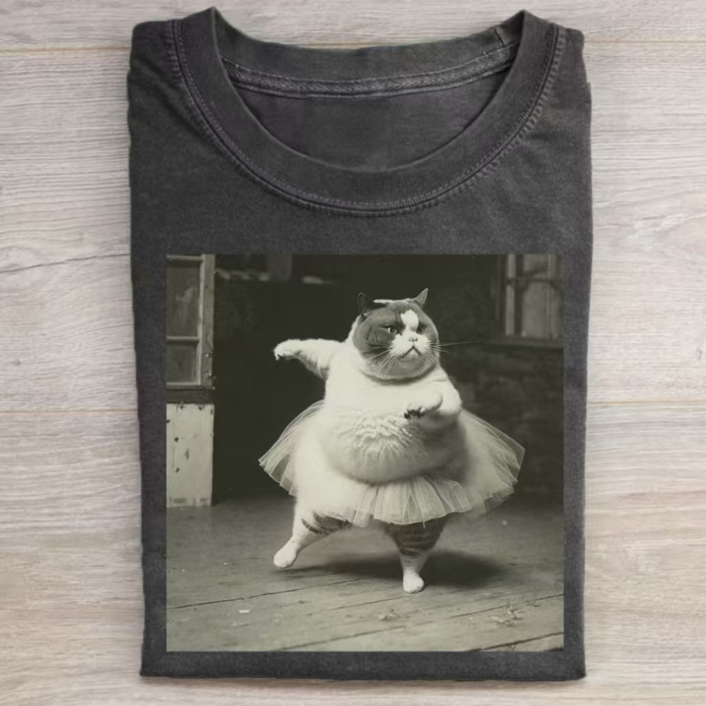 Funny Cat Meme T-shirt - Vintage Washed Apparel by VanceMade