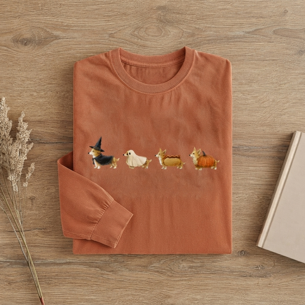 Corgi Halloween T-shirt