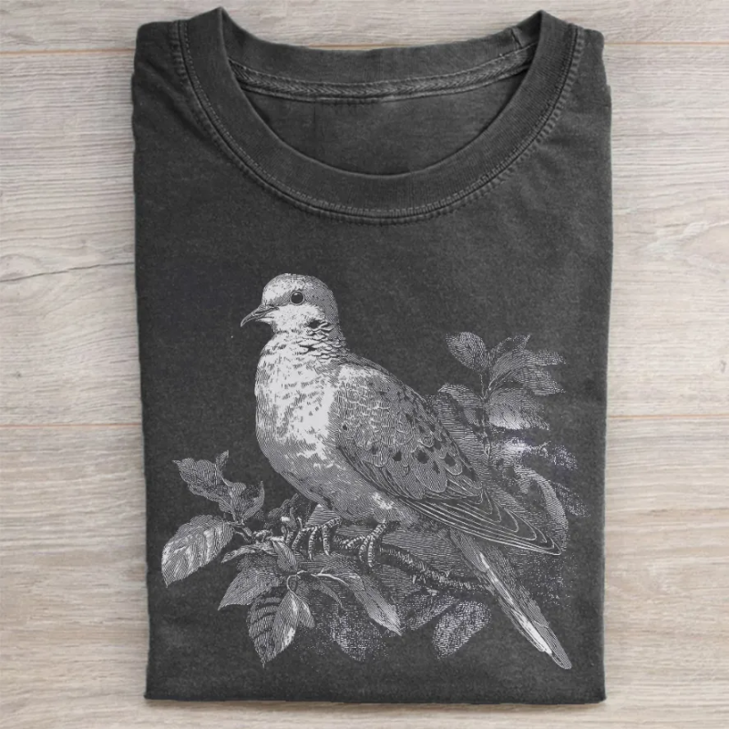ShawnCraft® Official: Vintage Mourning Dove T-shirt - Premium Breathable Cotton Apparel