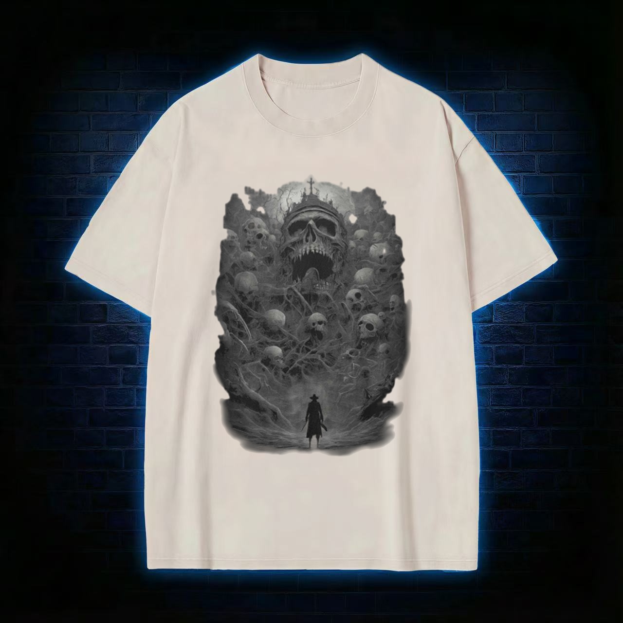 Terror Awaits Washed T-shirt - Vintage Washed Apparel by VanceMade