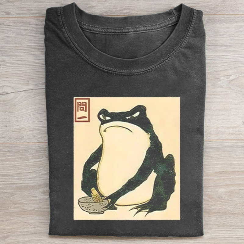 ShawnCraft® Official: Vintage Frog T-shirt - Premium Breathable Cotton Apparel