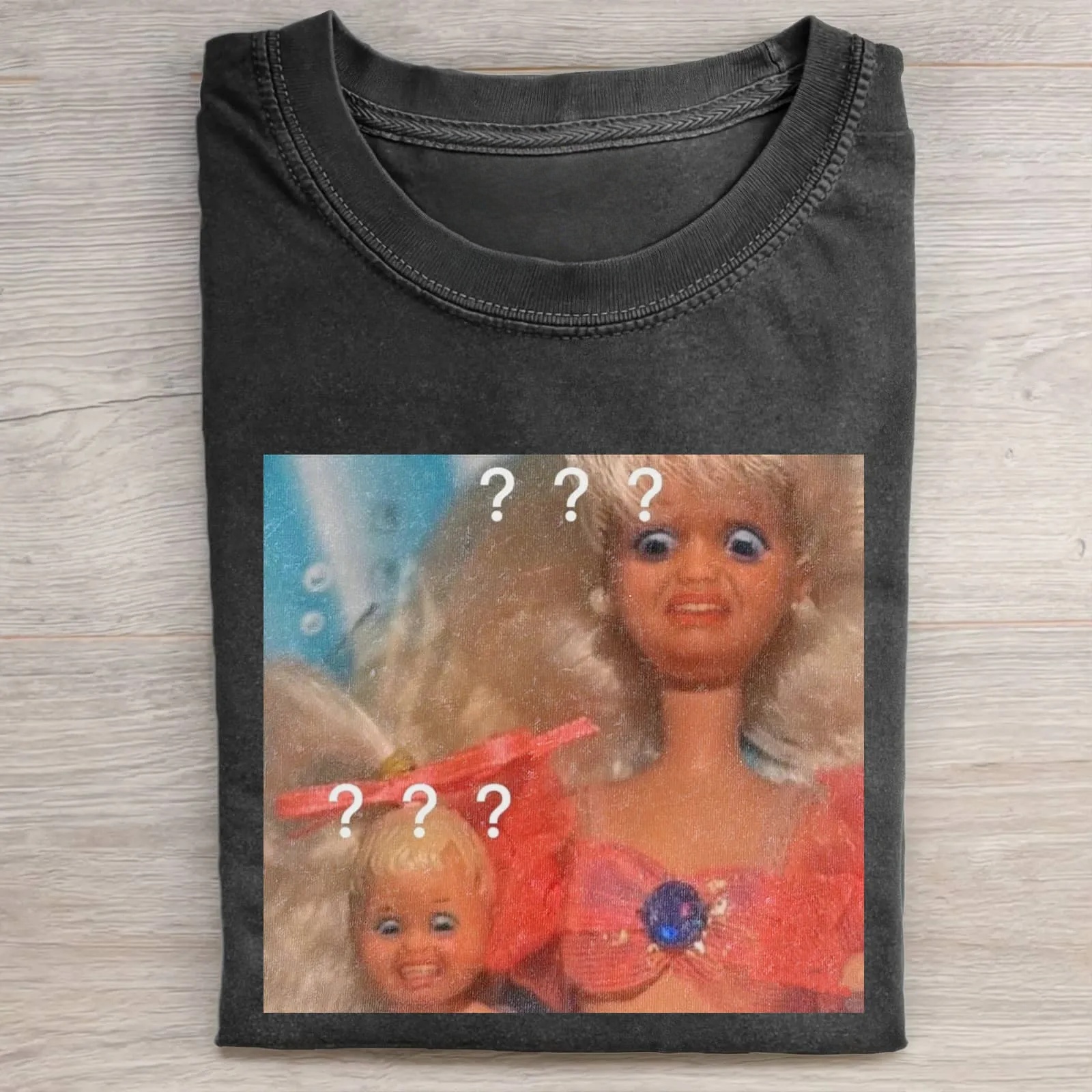 Funny Doll Face GIRL MEME T-SHIRT