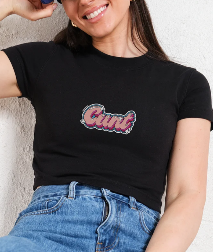 Cunt Baby Tee - Vintage Washed Apparel by VanceMade