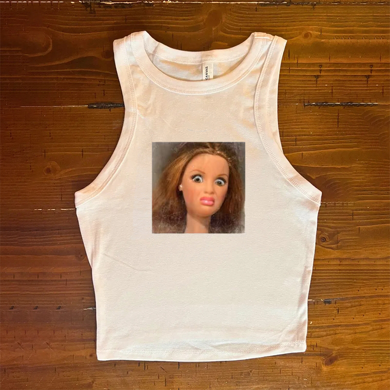 Doll Face Meme Tank Top - Vintage Washed Apparel by VanceMade