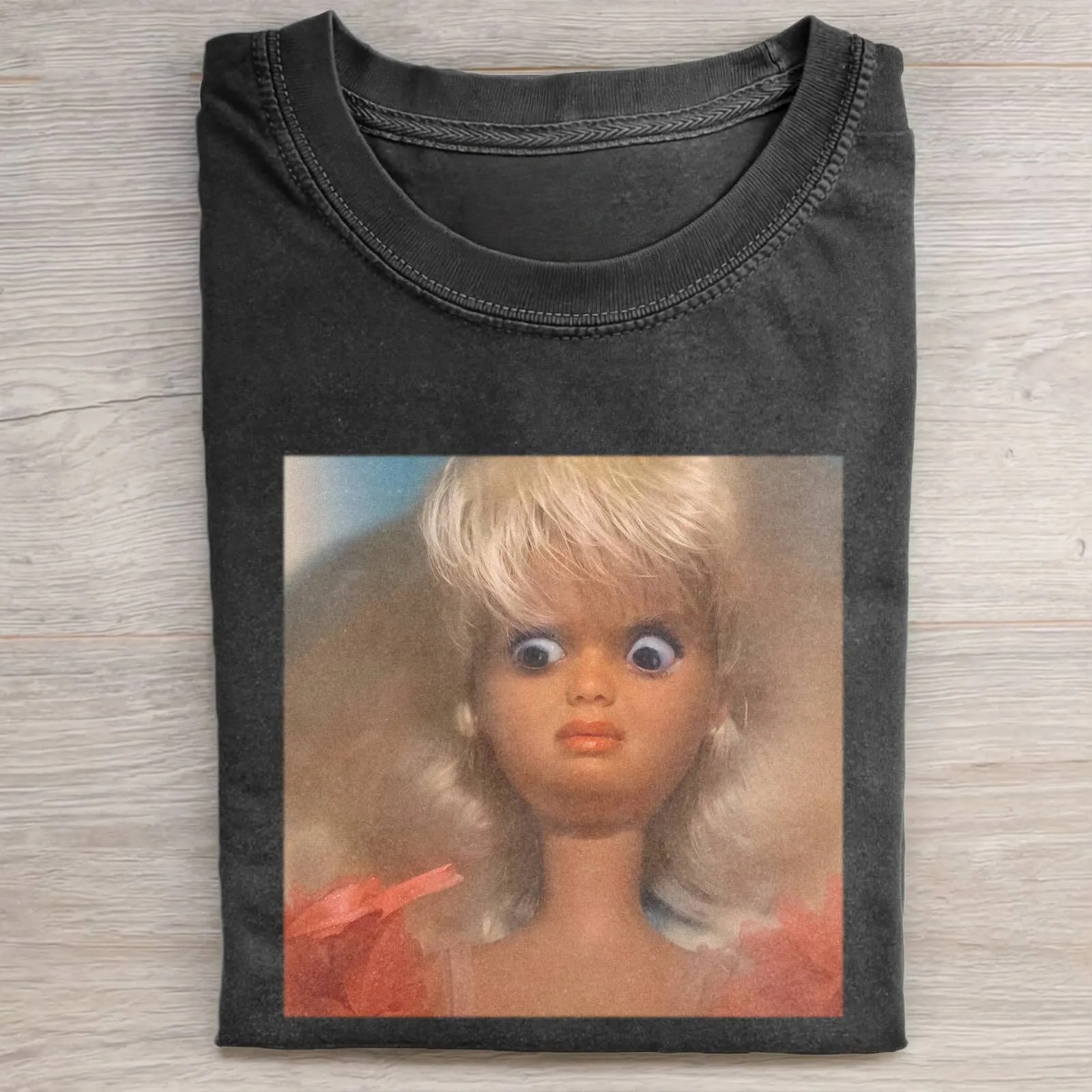 Funny Doll Face EMOJI MEME ICON T-SHIRT