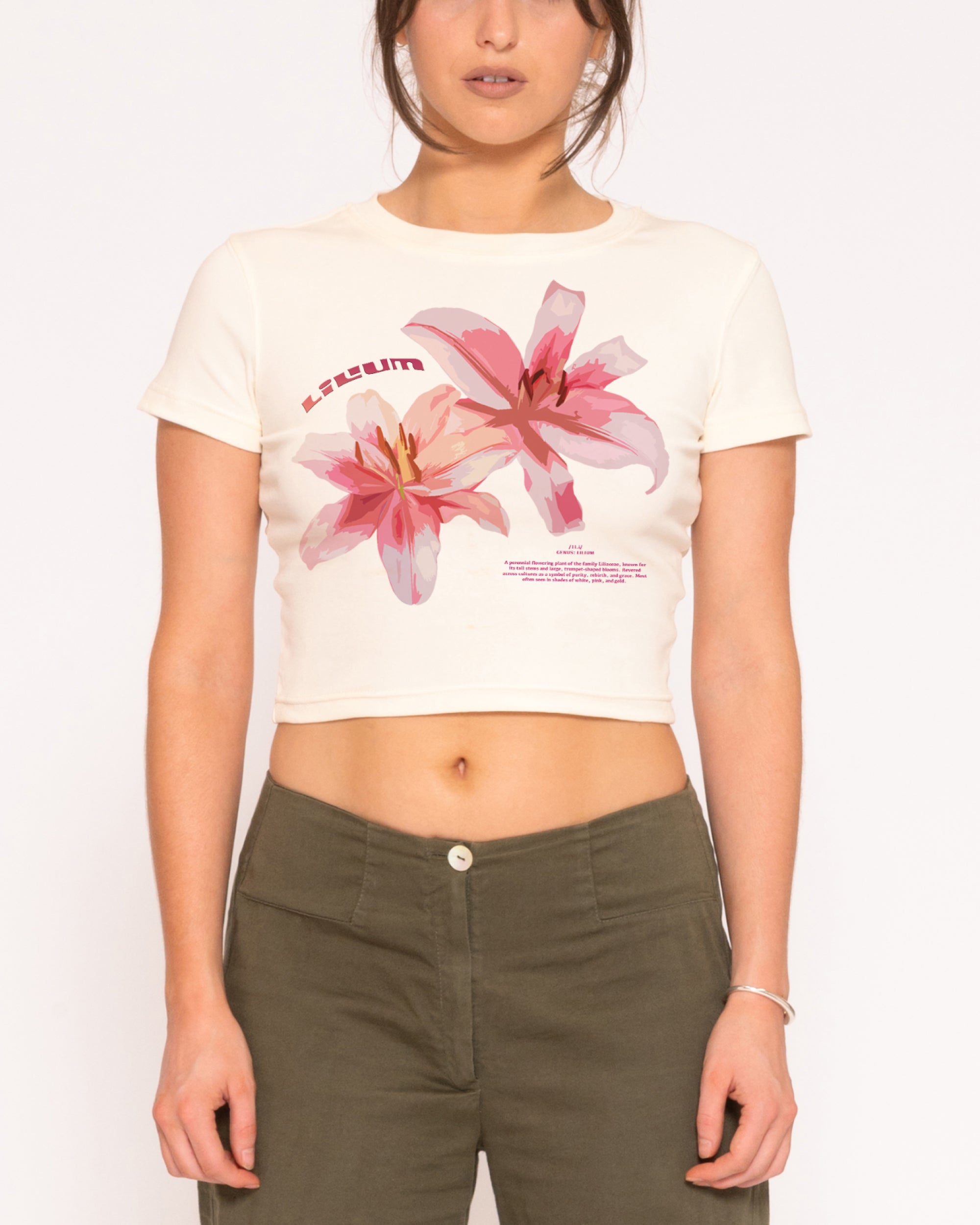 Lilium Baby Tee - Vintage Washed Apparel by VanceMade