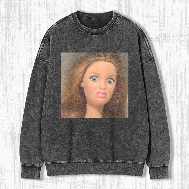 Funny Doll Face GIRL MEME SWEATSHIRTS & HOODIES