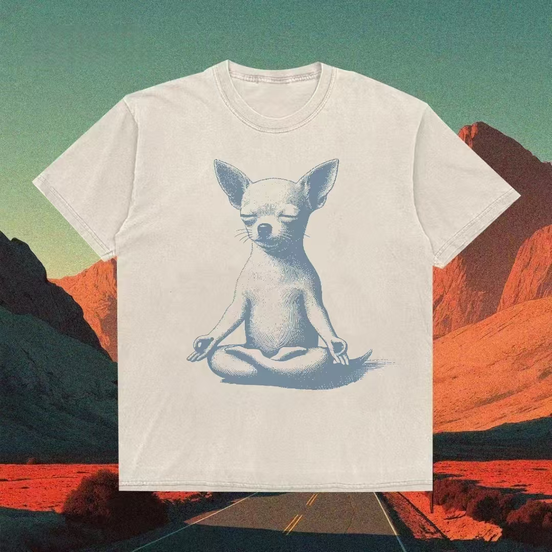 ShawnCraft® Official: Chihuahua Dog Yoga T-Shirt - Premium Breathable Cotton Apparel