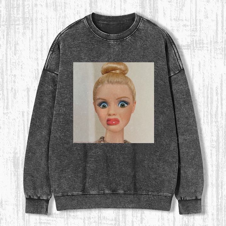 Funny Doll Face GIRL MEME SWEATSHIRTS & HOODIES