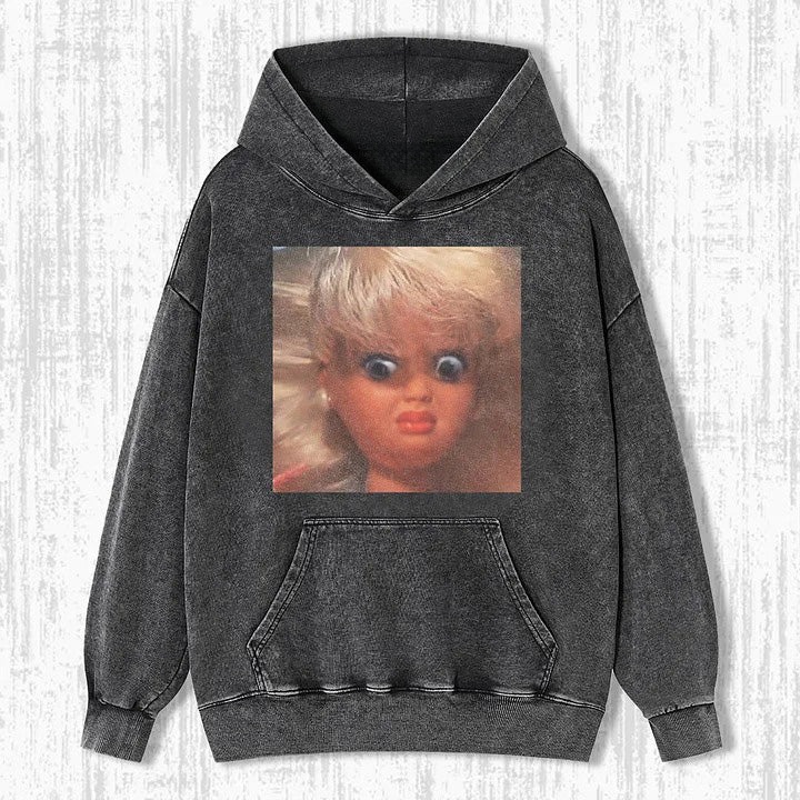 Funny Doll Face GIRL MEME T-SHIRT