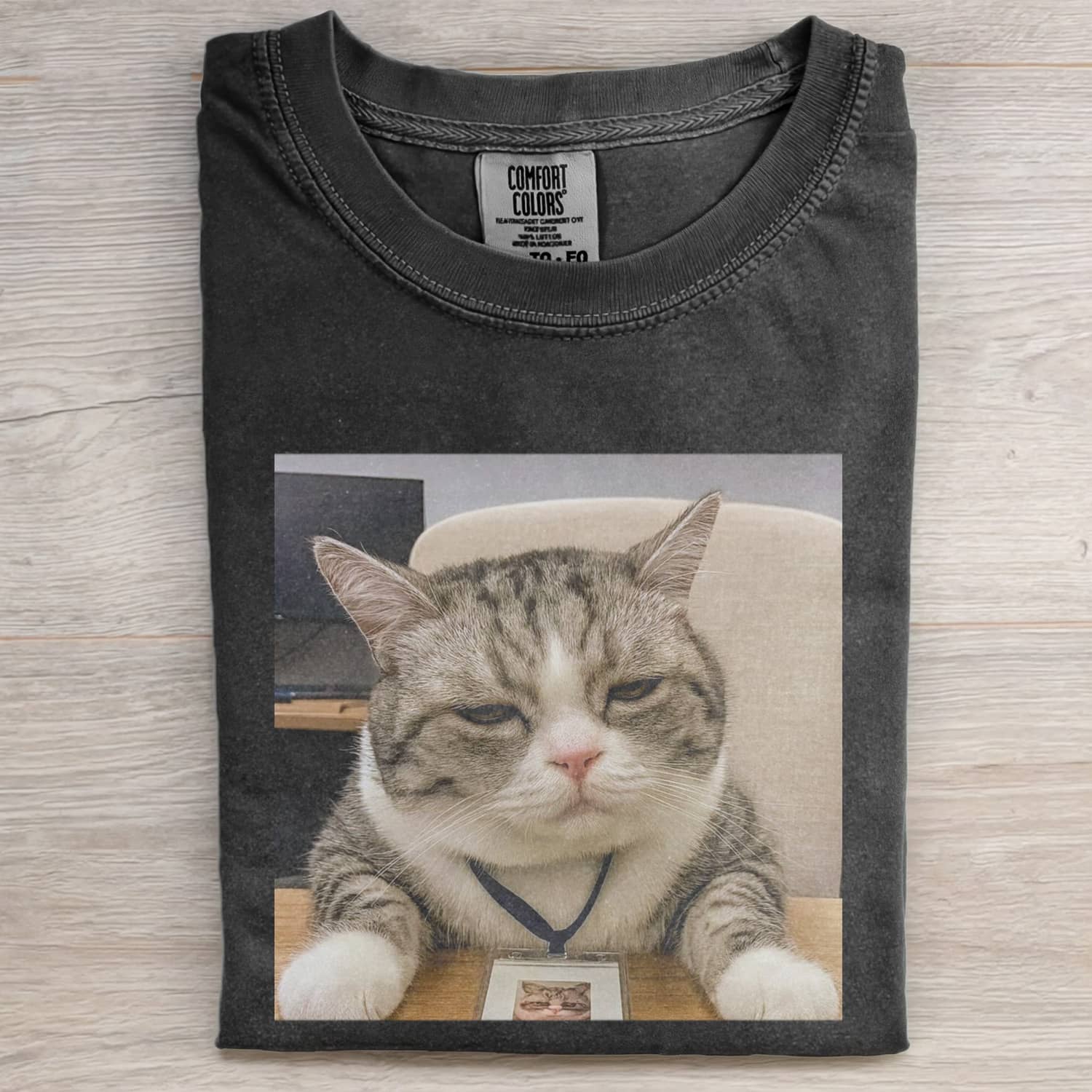 CAT MEME ICON T-SHIRT - Vintage Washed Apparel by VanceMade