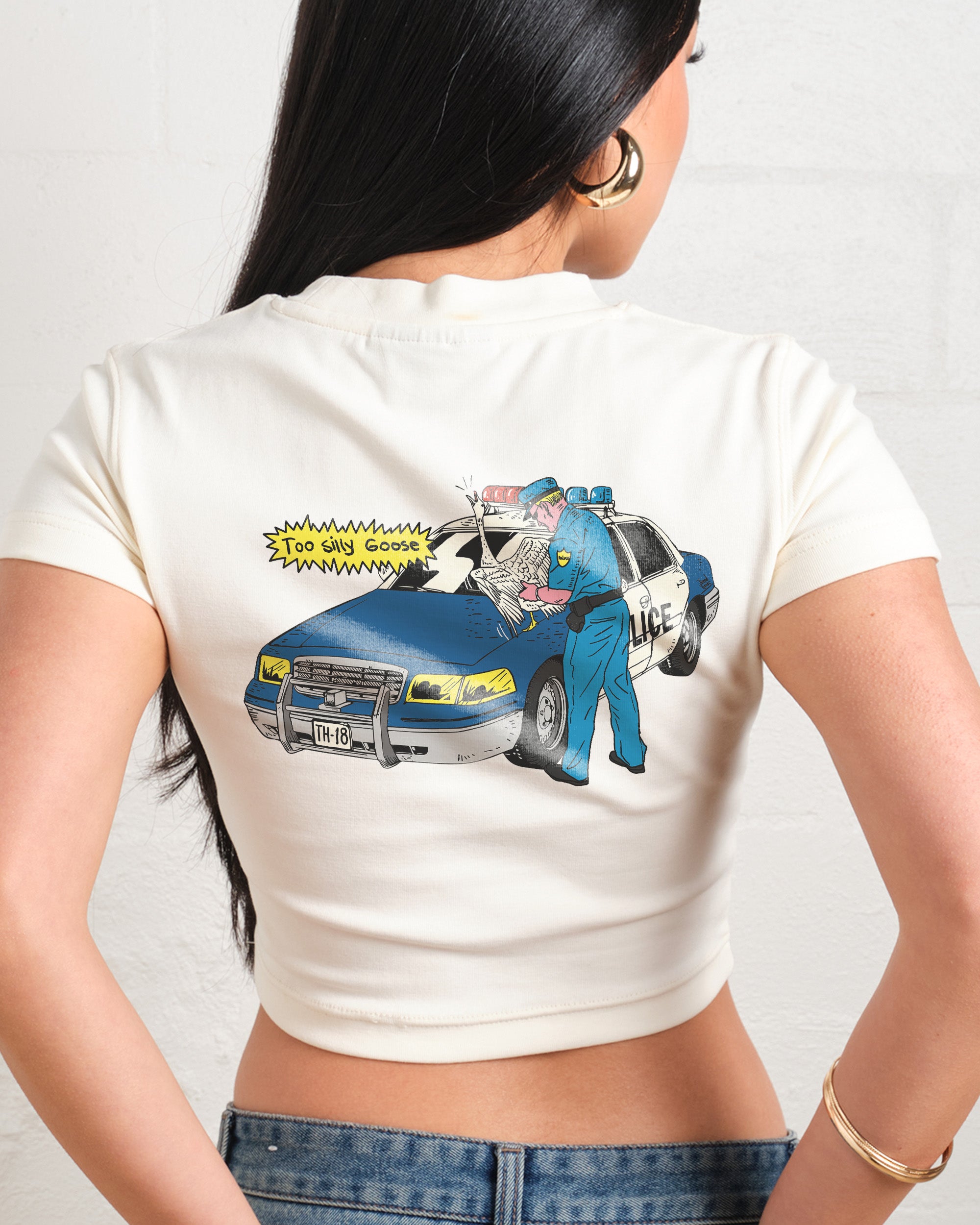 Too Silly Goose Baby Tee - Vintage Washed Apparel by VanceMade