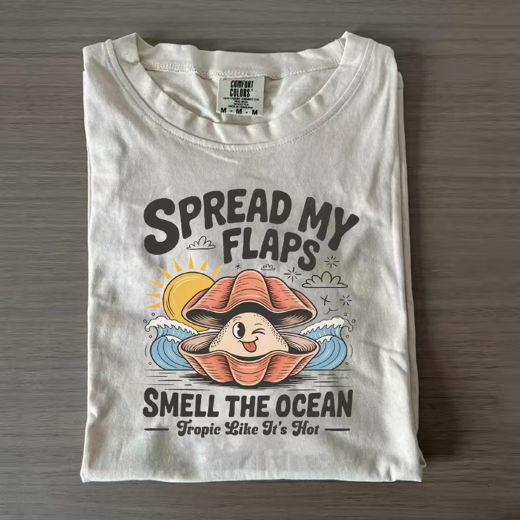 Spread My Flaps Smell The Ocean T-Shirt - Vintage Washed Apparel by VanceMade